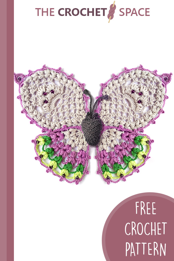 Stunning Crocheted Butterfly Applique FREE Crochet Pattern The Crochet Space