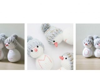 Crocheted Winter Snowman Friends | thecrochetspace.com