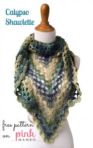 crochet calypso shawlette | the crochet space