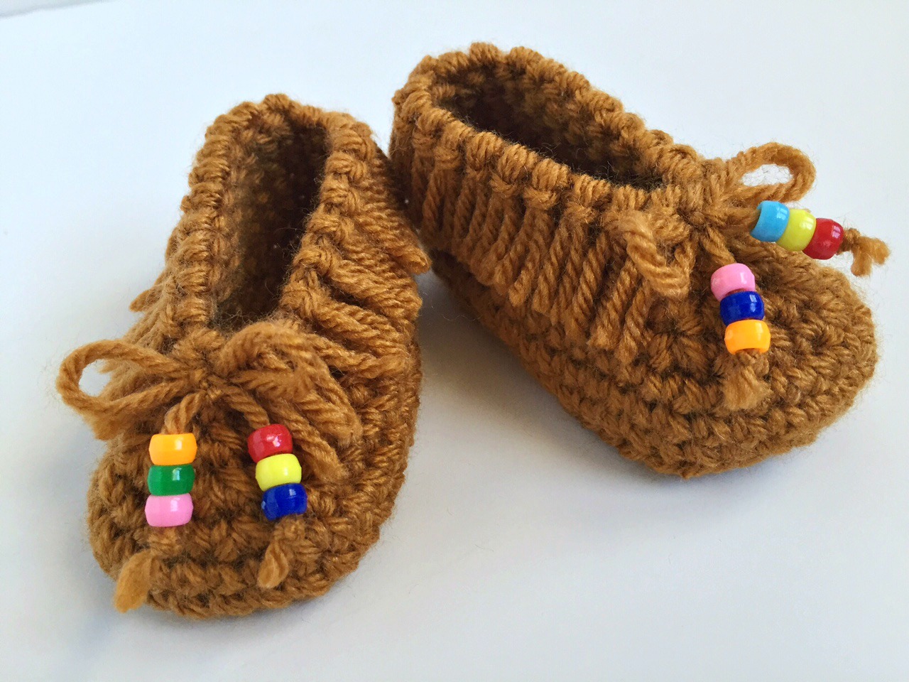 beaded baby moccasins