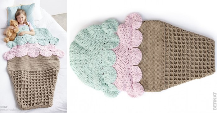 crochet snuggle sack pattern free