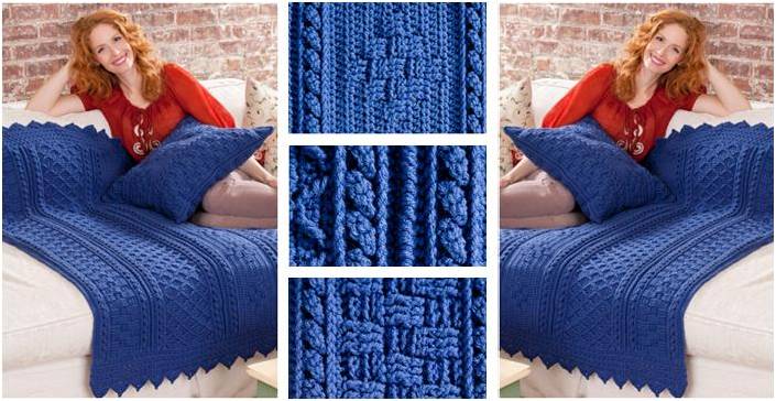 basketweave diamond crocheted set | the crochet space