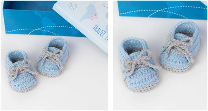 crochet baby sneakers