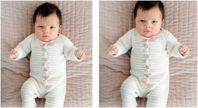 crochet onesie baby