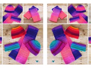 Winter Criss-Cross Crochet Set | thecrochetspace.com