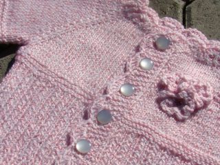 Crocheted Pretty Baby Cardigan | thecrochetspace.com