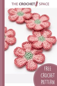 6 petal crochet flower || editor