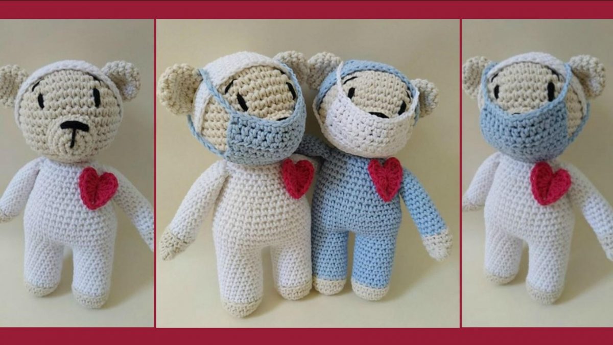 Nursing Care Crochet Bear |thecrochetspace.com