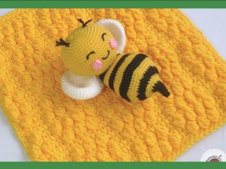 Tunisian Crochet Bee-Trice Blankie | thecrochetspace.com