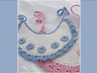 crochet baby bibs | the crochet space