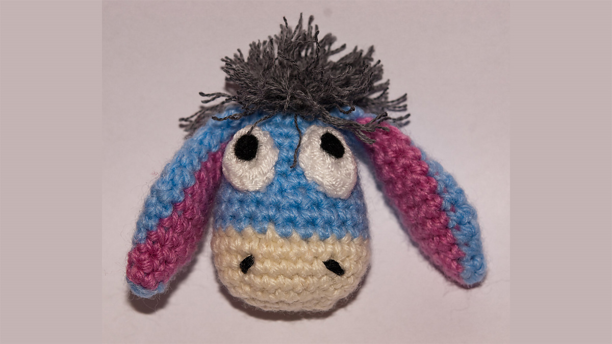 adorable amigurumi donkey key-chain || editor