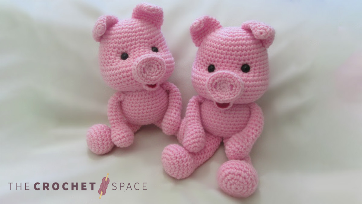 adorable crochet along pig || editor