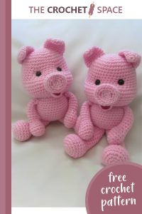 adorable crochet along pig || editor