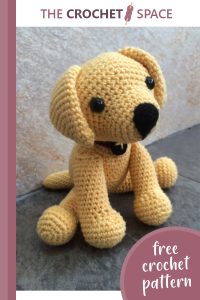 adorable crocheted labrador puppy toy || editor