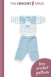 adorable crocheted sailor suit || editor