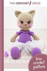 amigurumi crocheted ballerina cat || editor