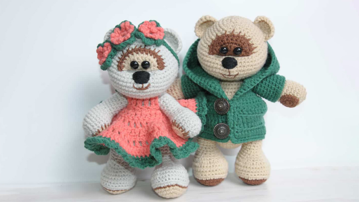 amigurumi honey teddy bear couple || editor