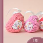 Amigurumi Love Dove Pair.2 x doves in different shades of pink || thecrochetspace.com
