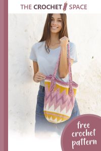 andes sunrise crochet bag || editor