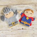 Royal Crochet Hand Puppets. The Knight and the Prince p0uppet || thecrochetspace.com