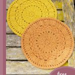 autumn sun crocheted mats || editor