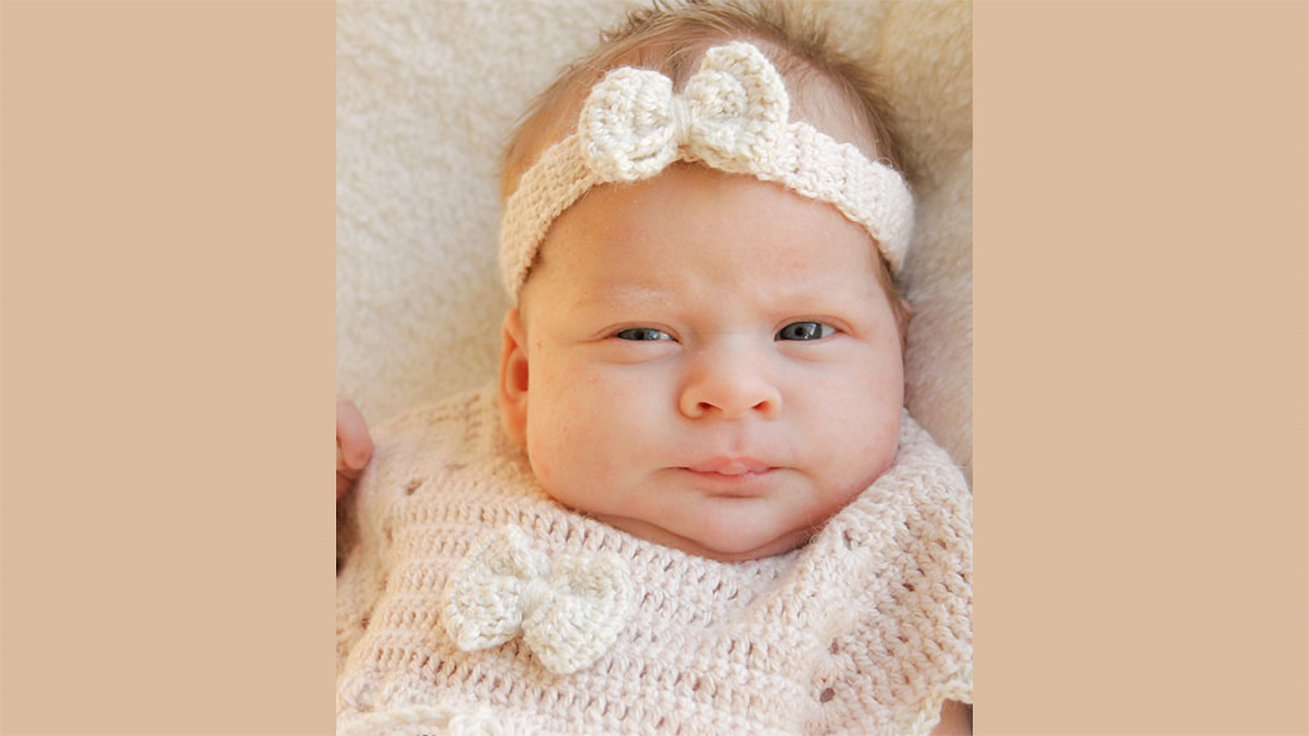 baby butterfly crocheted headband || editor