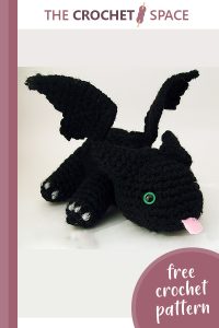 baby dragon crochet toy || editor