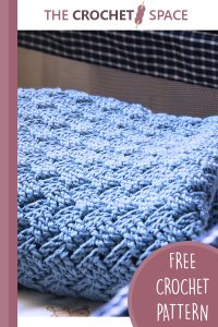 basket weave crocheted baby blanket || editor