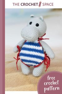 beach babe crochet hippo || editor