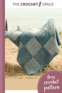 beach denim crocheted blanket || editor
