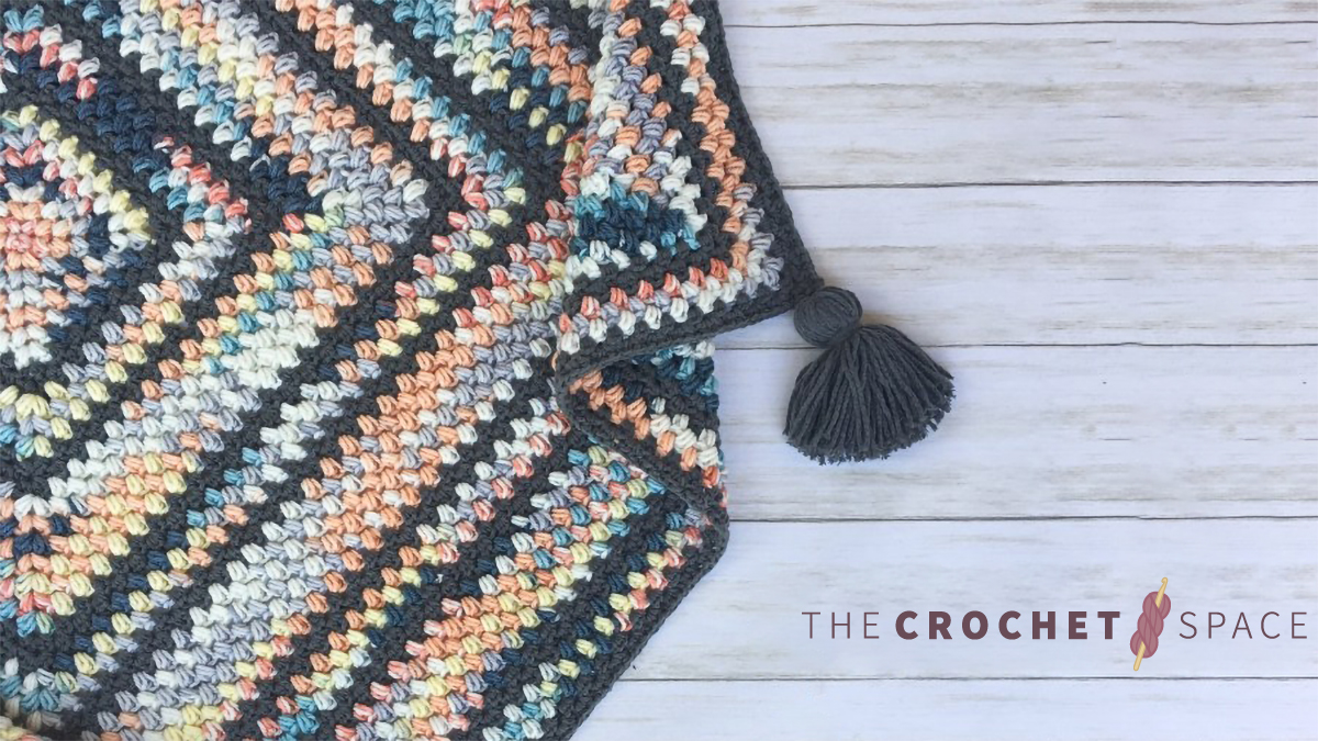 Beanie Crochet Baby Blanket || thecrochetspace.com