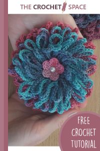 beginners crochet looped flower || editor