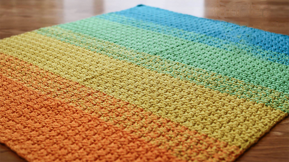 Best Bumpy Crocheted Baby Blanket