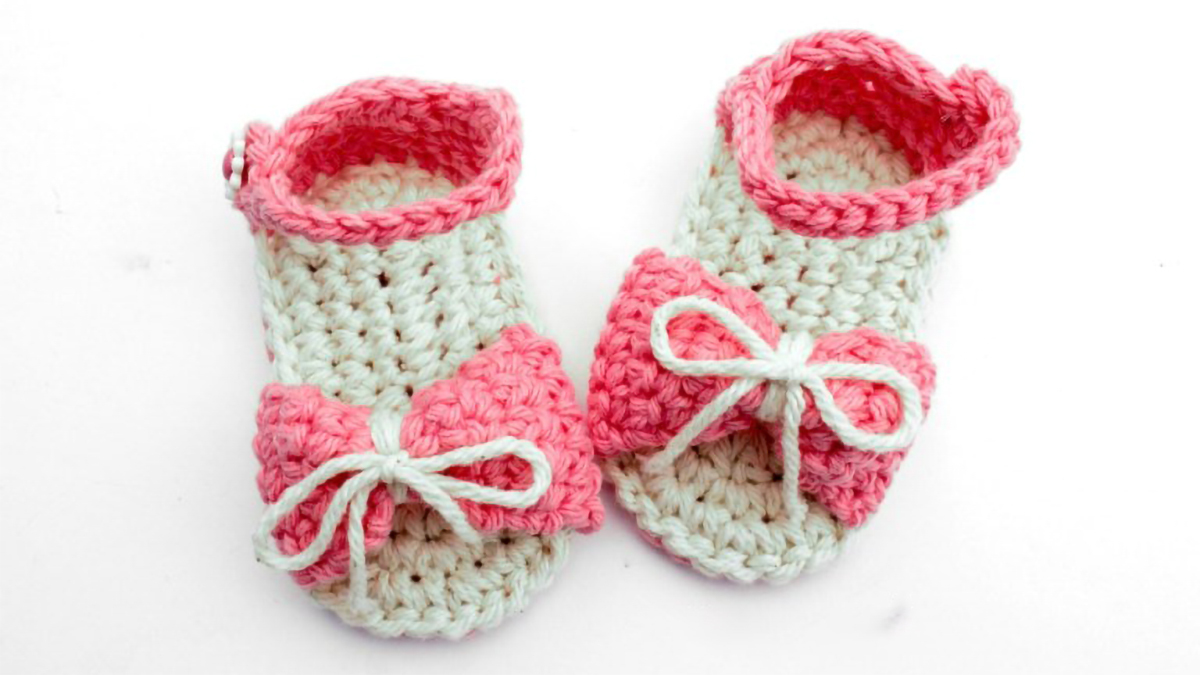 Blingy Crochet Baby Sandals