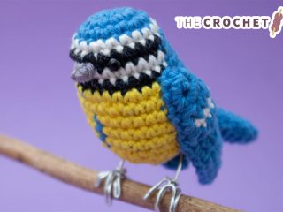 Beautiful Blue Bird Amigurumi || thecrochetspace.com