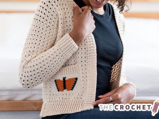 Butterfly Crochet Cardigan Set || The Crochet Space