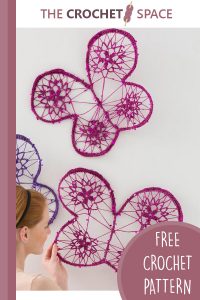 butterfly crochet wall art decoration || editor