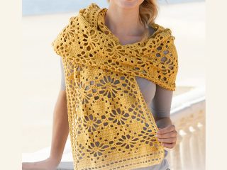 Butterfly Migration Crochet Wrap || thecrochetspace.com