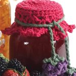 Canning Jar Crocheted Toppers. One, red jar topper || thecrochetspace.com