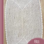 Cappuccino Crochet Oval Rug. Close up image || thecrochetspace.com