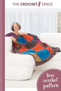 caring comfort crocheted throw || editor