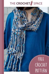 chain reaction crocheted scarf || editor