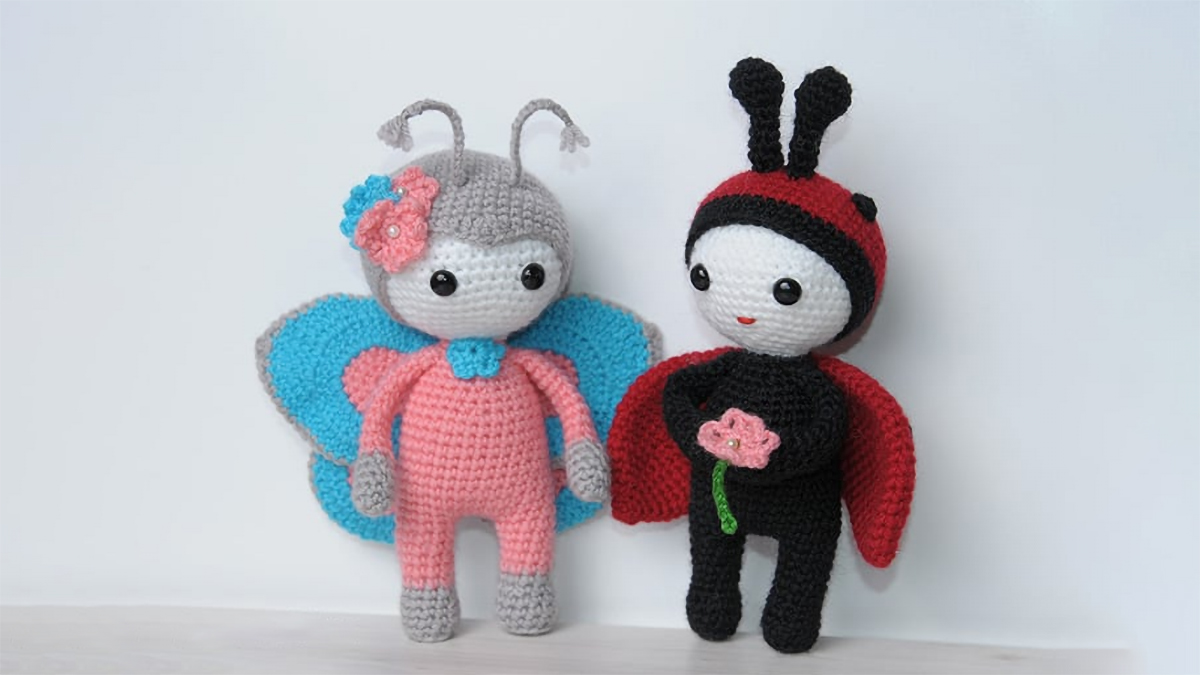 charming butterfly amigurumi doll || editor