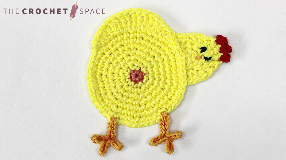 Chicken Butt Crocheted Coasters || thecrochetspace.com