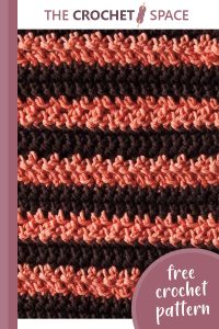 chocolate ribbon crocheted dishcloth || editor