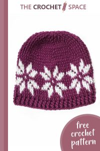 christmas crochet graphic beanie || editor