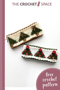 christmas crochet graphic headband || editor