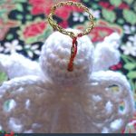 Christmas Crochet Love Angel. Aerial view of angel || thecrochetspace.com