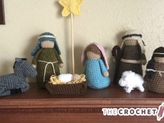 Christmas Crochet Nativity Set || thecrochetspace.com