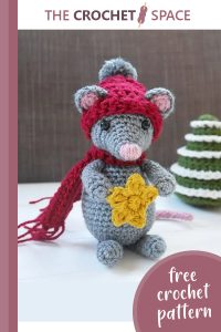 christmas crochet star mouse || editor